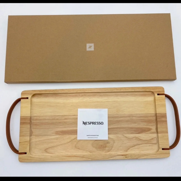 Nespresso | Barista Wooden Serving Tray with Handles; BNIB, 15in- or Charcuterie - Picture 2 of 4